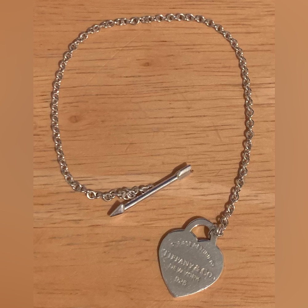 Tiffany & Co. Silver Heart Toggle Chain Bracelet